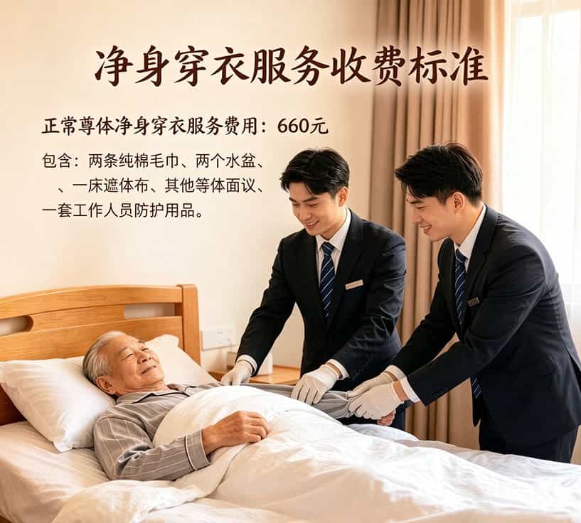 净身穿衣服务